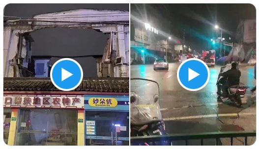 【速報】中国上海三林路の民家が突然崩壊！「建築品質、中国特有の味わい」とネットで皮肉の声ｗｗｗ