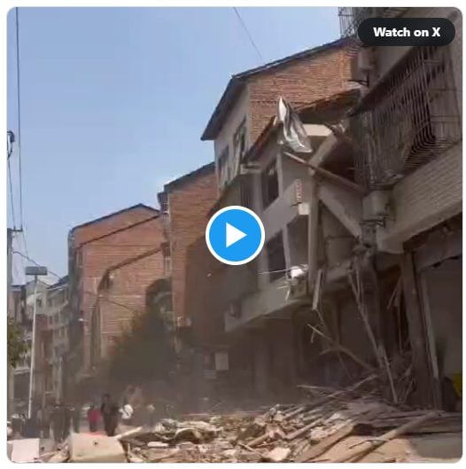 【速報】中国四川で民家が大爆発！現場からの驚愕映像がこちらｗｗｗ